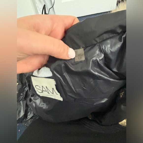 SAM. Star fur hooded girls coat size 12 - Picture 4 of 6